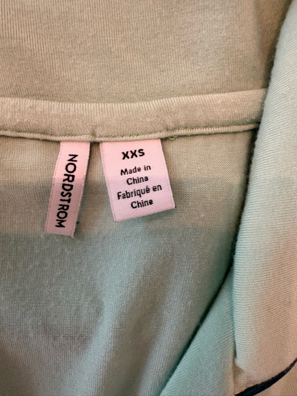Nordstrom Moonlight Eco Pajama Set Green Gossamer - XXS - Picture 8 of 8